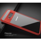 Samsung Galaxy S8 (G950) „IPAKY“ Frame dzidrs apmales sarkanā krāsā apvalks