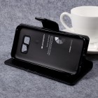 „Mercury Goospery“ Samsung Galaxy S8 (G950) melns ādas maciņš