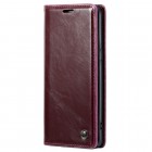 Samsung Galaxy S8+ (G955) „CaseMe“ Leather solīds atvēramais ādas bordo maciņš - maks