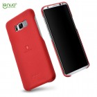 „Lenuo“ Soft Slim Samsung Galaxy S8+ (G955) sarkans ādas apvalks