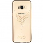 Samsung Galaxy S8+ (G955) elegants Kingxbar Crystal Necklace Swarovski dzidrs (caurspīdīgs) zelta plastmasas apvalks ar kristāliem