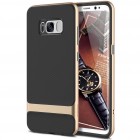 Samsung Galaxy S8 (G950) „Rock“ Royce pastiprinātas aizsardzības melns apmales zeltā krāsā apvalks
