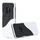 „3D“ Wave Pattern melns Samsung Galaxy S9 (G960) apmales baltā krāsā apvalks