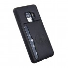 Samsung Galaxy S9 (G960) „Kickstand“ Card Holder melns ādas apvalks