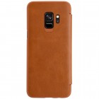 Greznais „Nillkin“ Qin sērijas ādas atvērams brūns Samsung Galaxy S9 (G960) maciņš