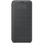 Samsung Galaxy S9 (G960) oficiāls Led View Cover atvērams melns ādas maciņš (maks)