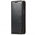 Samsung Galaxy S9+ (G965) „CaseMe“ solīds atvēramais ādas melns maciņš - maks