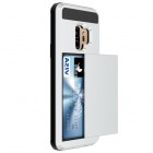 Samsung Galaxy S9 (G960) „Sliding“ Card Holder sudrabs silikons apvalks