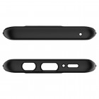 „Spigen“ Thin Fit 360 plastikinis Samsung Galaxy S9 (G960) telefonams. juodas dėklas - nugarėlė + apsauginis ekrano stiklas
