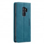 Samsung Galaxy S9+ (G965) CaseMe Retro solīds atvēramais ādas zaļš maciņš - maks 