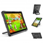 Samsung Galaxy Tab A8 10.5 2021 (X200, X205) pastiprinātas aizsardzības melns (360°) apvalks, vaciņš 