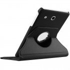 Samsung Galaxy Tab A 7.0 2016 (T280,T285) atvēramais melns ādas maciņš, grozās 360° grādu apjomā