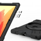 Samsung Galaxy Tab A7 10.4 2020 (T505,T500) pastiprinātas aizsardzības melns (360°) apvalks, vaciņš