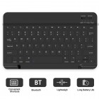 Samsung Galaxy Tab A9+ (X210, X215, X218) ādas atvēramais melns futrālis ar bluetooth tastatūra