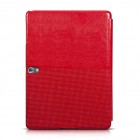 Greznais „HOCO“ Crystal sērijas ādas atvērams sarkans Samsung Galaxy Tab S 10.5 T805 futrālis