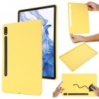 Samsung Galaxy Tab S10 Ultra 14.6" (X920, X926), S9 Ultra "Shell" cieta silikona (TPU) dzeltens apvalks