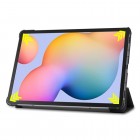 Samsung Galaxy Tab S6 Lite 10.4" (2022) atvēramais ādas pelēks maciņš