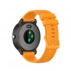 Viedā pulksteņa (Samsung Galaxy Watch 5 / 4, Garmin) cietā silikona (TPU) siksniņa - oranžs