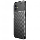 Samsung Galaxy Xcover 6 Pro (G736) „Fiber“ cieta silikona (TPU) melns apvalks