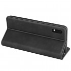 Samsung Galaxy XCover Pro (G715) melns ādas atvērams maciņš ar magnetu