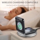 Samsung Galaxy Flip6 5G (SM-F741B) „CaseMe“ Leather melns plastika apvalks