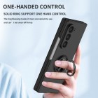 „Kickstand“ Samsung Galaxy Fold6 5G (SM-F956B) melns apvalks