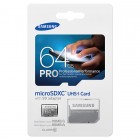 „Samsung“ Pro MicroSD atmiņas karte 64 Gb, 10 klase ar SD adapteri