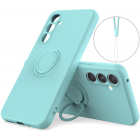 Samsung Galaxy S25 Ultra "Dechen" Ring Kickstand cieta silikona (TPU) apvalks - piparmētru