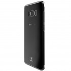 Samsung Galaxy S8 (G950) Baseus Glitter dzidrs (caurspīdīgs) pelēks plastmasas apvalks