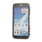 Samsung Galaxy Note 2 N7100 „Burberry“ stils gaiši brūns apvalks