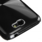 Samsung Galaxy Note 2 N7100 plastmasas cd stila melns apvalks