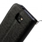 MLT atvēramais Samsung Galaxy S2 i9100 melns futrālis - maciņš