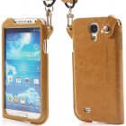 „Kashidun“ brūns ādas Samsung Galaxy S4 apvalks, ieliktņa