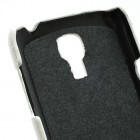 Samsung Galaxy S4 mini ādas vertikāli atvēramais balts futrālis