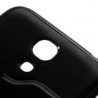 Atvēramais „S-View“ melns Samsung Galaxy S4 Mini futrālis (maciņš)