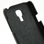 Samsung Galaxy S4 mini ādas vertikāli atvēramais melns futrālis