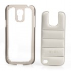 Stilīgs „Infisens“ Hybrid Bumper balts Samsung Galaxy S4 Mini apvalks