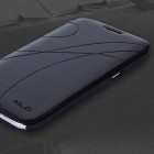 Samsung Galaxy Note 2 N7100 „Kalaideng“ Oscar ādas atvēramais melns futrālis