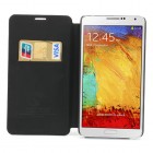 „Jilis“ atvērams ādas melns Samsung Galaxy Note 3 N9005 futrālis
