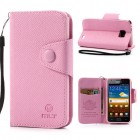 MLT atvēramais Samsung Galaxy S2 i9100 rozs futrālis - maciņš