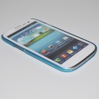 Itin plāns dzidrs un zils Samsung Galaxy S3 futrālis