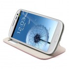 Atvēramais „S-View“ rozs Samsung Galaxy S3 futrālis (maciņš)