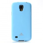 Samsung Galaxy S4 Active Mercury gaiši zils cieta silikona (TPU) futrālis