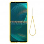 Sony Xperia 1 IV „Shell“ cieta silikona (TPU) dzeltens apvalks