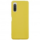 Sony Xperia 10 II Shell cieta silikona (TPU) dzeltens apvalks