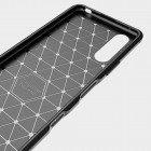 Sony Xperia 10 III „Carbon“ cieta silikona (TPU) melns vāciņš 