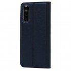 Sony Xperia 10 III "Dux Ducis" Skin sērijas tumši zils ādas atvērams maciņš