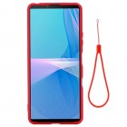Sony Xperia 10 III Shell cieta silikona (TPU) sarkans apvalks
