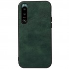 Sony Xperia 5 III „Deluxe Leather“ zaļš ādas apvalks