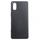 Sony Xperia 5 V cieta silikona (TPU) melns apvalks
